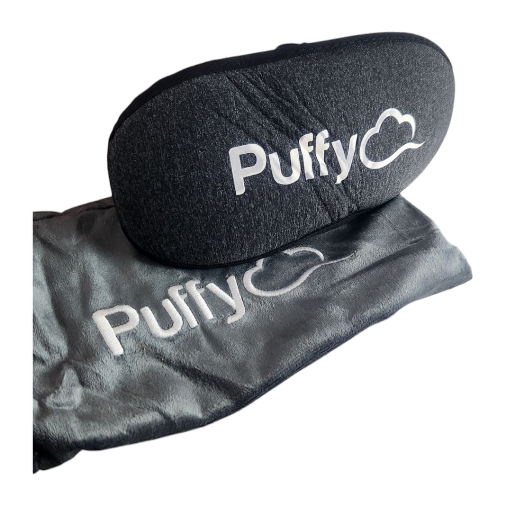 New Puffy Signature Sleep Mask  Grey Oeko Tex Soft Comfortable Rest Adjustable
